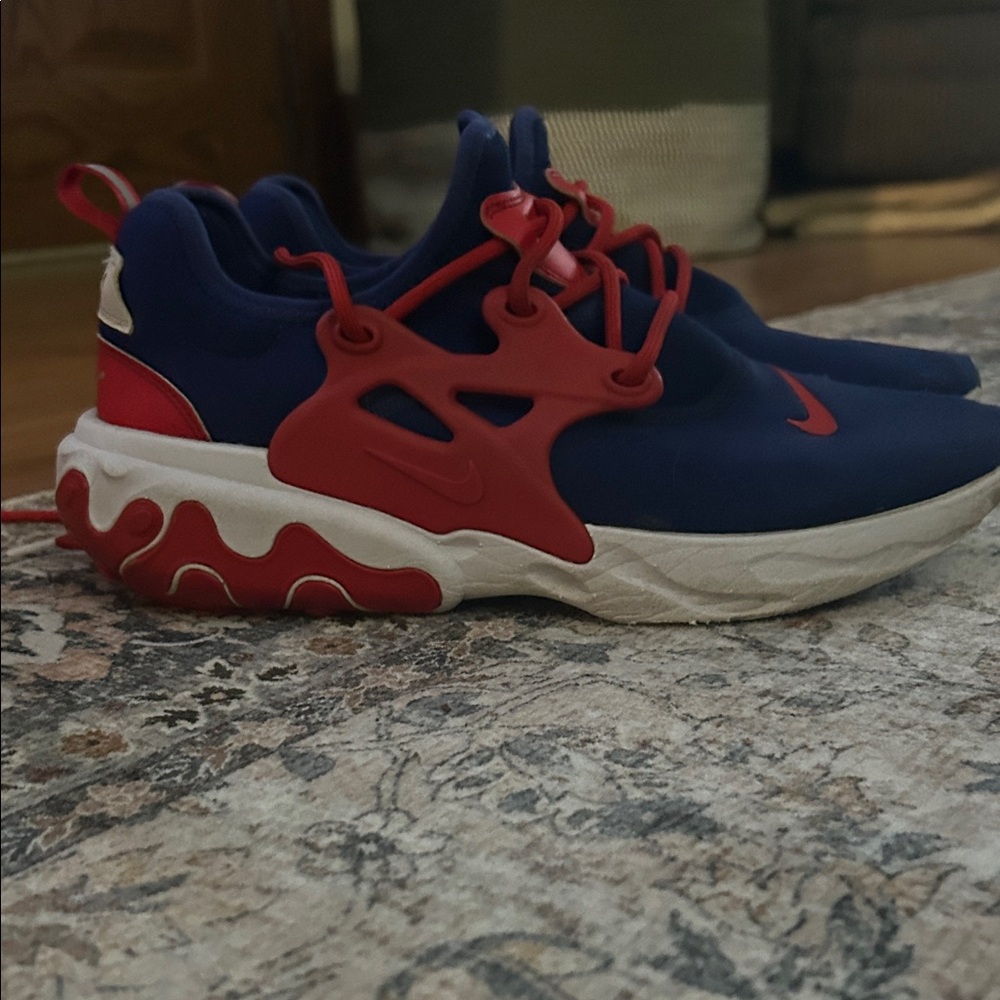 Nike mens Navy and Crimson Sneakers